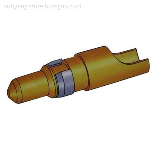 Coaxial D-SUB High Current Male Solder Contact Straight